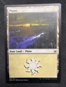 Plains - MTG Magic the Gathering - War of the Spark - Misprint - Picture 1 of 2