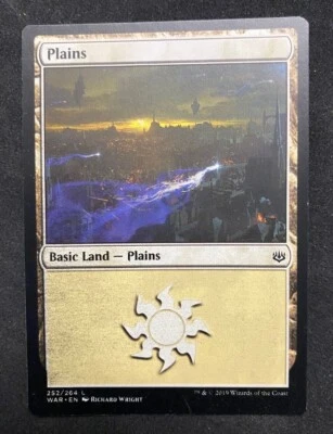 Plains - MTG Magic the Gathering - War of the Spark - Misprint - Image 1 of 2