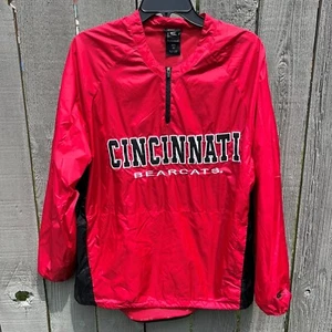 Cincinnati Bearcats Adult Men's M Red Pullover Windbreaker Colosseum Athletics - Picture 1 of 3
