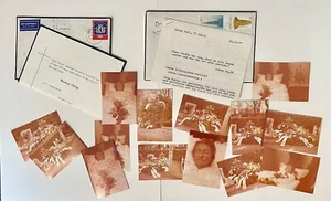 Vintage Post Mortem Photos & Documents Lot Cemetery Casket Morbid - German - Picture 1 of 2