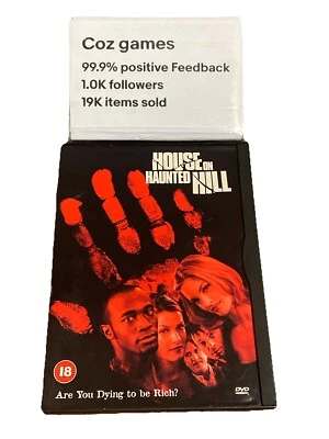 House on Haunted Hill Dvd 1999 Geoffrey Rush Region 2 UK Cardboard SNAPCASE - image 1 of 4