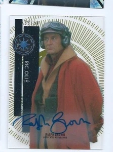 2015 Star Wars High Tek autografo Ralph Brown 33/50 oro arcobaleno - Foto 1 di 1