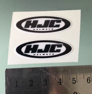 TP VISOR Stickers / Decals For HJC Helmets (PAIR) (4CM x 1,5CM) /1031 - Picture 1 of 2