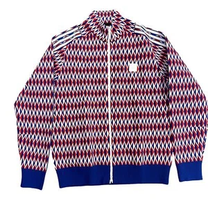 adidas Men's Royal Blue Adicross PRIMEKNIT Track Golf Full Zip Jacket - M - Picture 1 of 7