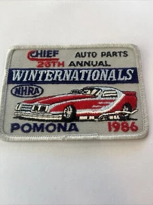 NHRA 26° Annuale Nazionali Pomona Ca. Toppa ricamata 4 pollici 1986 - Foto 1 di 2