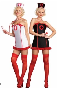 Reversible Nurse Jacqueline Hyde Halloween Costume Dreamgirl Size Large - Picture 1 of 3