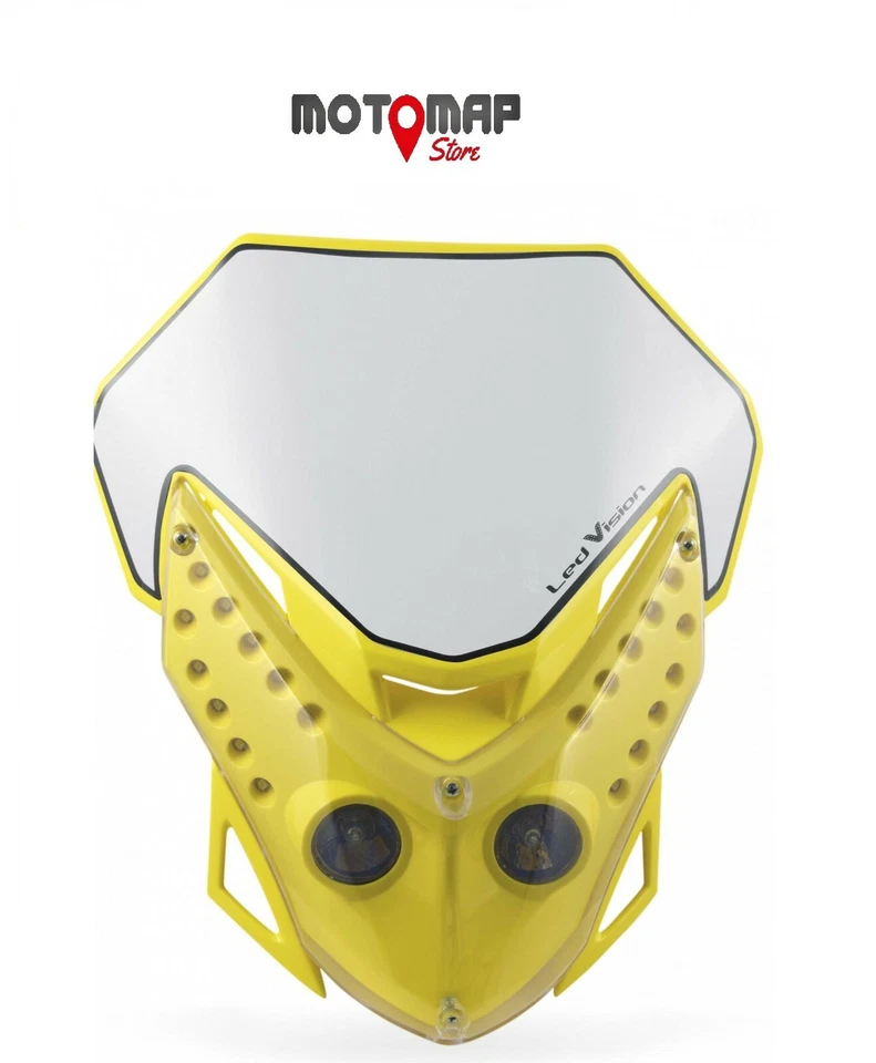 Acerbis Portafaro Mascherina Giallo Led Vision 0012484.060 - Immagine 1 di 1