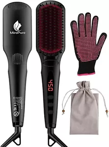 MiroPure Ionic Hair Straightening Brush w/ Glove KL1020 A8 brand new never opene - Picture 1 of 5