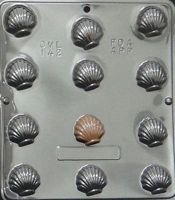 Molde de caramelo de chocolate concha marina pequeña para hacer dulces 142 NUEVO Foto 1 de 2