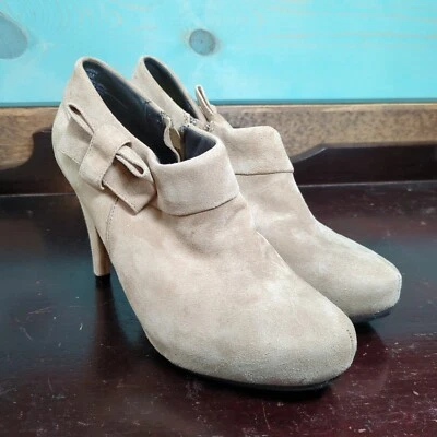 Botines Me Too Lamont Negro Nubuck Para Mujer Talla 6.5 M NUEVO Leer Foto 1 de 4