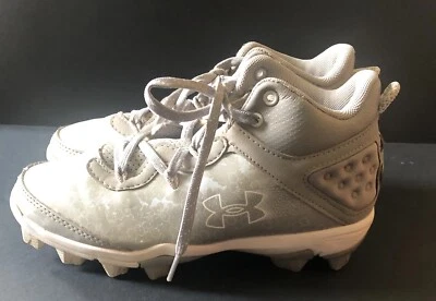 Under Armour Harper 3 Mid YOUTH Baseball Cleats 3026597-101 - Image 1 of 4
