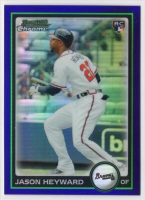 2010 BOWMAN CHROME DRAFT PROSPECT PURPLE JAYSON HEYWARD DODGERS R60 - Image 1 of 2