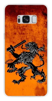 Coque en silicone imprimée compatible Samsung Galaxy S8 Drapeau Holande - Photo 1/3