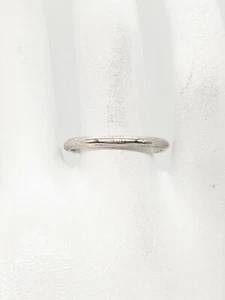 Antique 1920s Signed A & F Platinum Eternity Wedding Band Ring - Picture 1 of 9