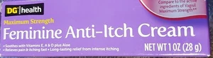 Feminine Anti- Itch Cream, Anti- Burning Cream 1oz. - Picture 1 of 3