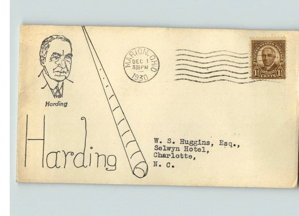 President WARREN B. HARDING, 1930 First Day of Issue, # 684, Marion, OHIO - Image 1 of 1