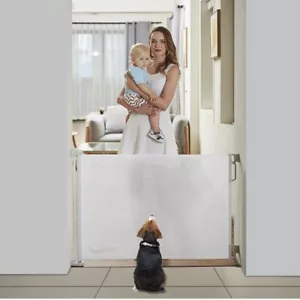 Puerta retráctil extra ancha para bebé EasyBaby, 33" de alto, se extiende hasta 55" de ancho - Imagen 1 de 6