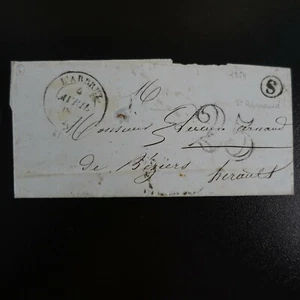 1854 - L'Arbrez - COVER Box Rural St Armand Tax 25 -> Beziers - Picture 1 of 5