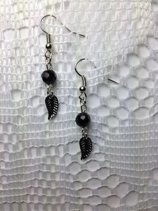 Handmade French Hook Earrings Jewelry Feather Statement Earrings tblpr321 - Picture 1 of 6