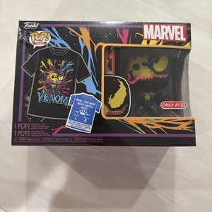 Funko Pop - #869 Eddie Brock Venom Blacklight Target Pop & Shirt Medium L - Neu - Bild 1 von 6