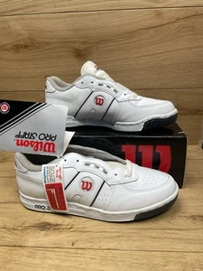 Wilson Pro Staff Mens Tennis Shoe White Leather Size 10 Boxed And Unworn - New - Picture 1 of 7