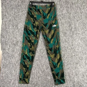 The North Face Fleece Pants Boys L Camo Drawstring Elastic Waist Lounge Sleep - Picture 1 of 8