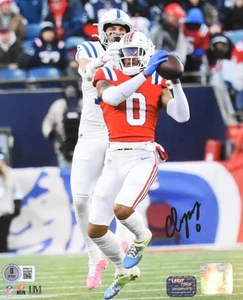 Foto autografiada de Christian González Patriots 8x10 INT - Beckett con holograma - Imagen 1 de 2