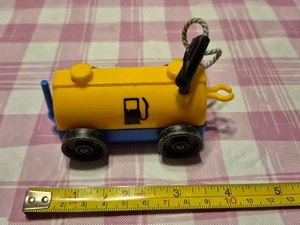 Fisher Price Little People 933/2502 Airport FUEL CAR Tank YELLOW Cart - Picture 1 of 10