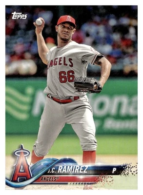 2018 Topps #A-4 J.C. Ramirez Los Angeles Angels Baseball Card - Image 1 of 2