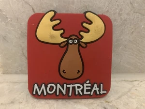 Imán de goma para nevera Montreal Moose calidad nuevo - Imagen 1 de 4