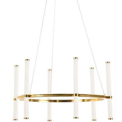 Lámpara de araña con anillo LED Dainolite CVT-2436C Corvette 24"W - Latón Foto 1 de 4