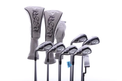 LEFTY Callaway Solaire II Black 5W, 7W, 6H, 7-PW, AW, SW, Putter Set Ladies - Image 1 of 4