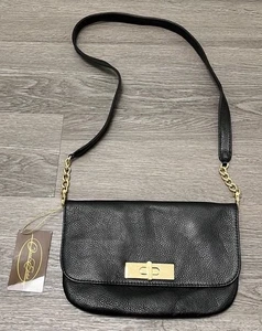 Onna Ehrlich Damen Schultertasche Pebbled Leder schwarz - Neu mit Etikett - Bild 1 von 10