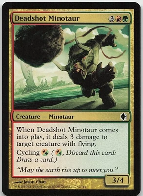 Deadshot Minotaur 52 Common Alara Reborn NM MTG - Image 1 of 2