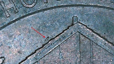 2015 P Washington Quarter Nebraska Homestead Snow Die Chip - Image 1 of 3