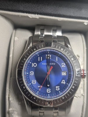 Tourneau Corporate Collection TMRBB052 Reloj Hombre Acero Esfera Azul Pulsera Nuevo en Caja Foto 1 de 4