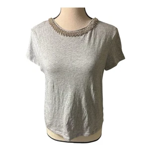 Bailey 44 Damen T-Shirt Strass Rundkragen Grau. Größe S Kurzarm - Bild 1 von 4