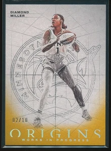 Diamond Miller 2023 Panini Origins WNBA Works in Progress Gold #2 Rookie RC /10 - Picture 1 of 2