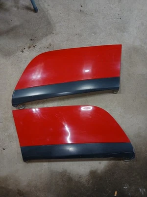 2000 - 2006 Honda Insight Left / Right Rear Fender Skirt Wheel Cover Red - Image 1 of 4