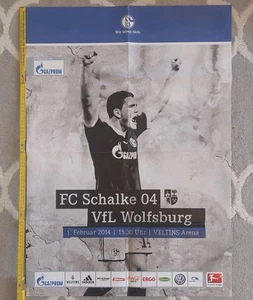 Spielankündigung Poster Fc SCHALKE 04 VfL Wolfsburg 2014 Kyriakos Papadopoulos - Bild 1 von 2