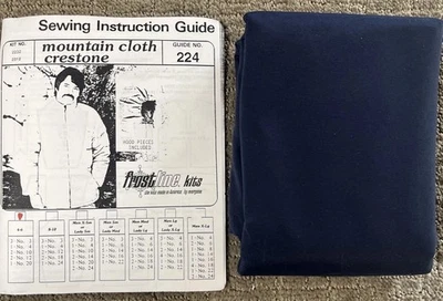 Frostline Sew Kit Mountain Cloth Crestone Jacket Child 4-6 Blue Fabric 1985 USA - Image 1 of 4
