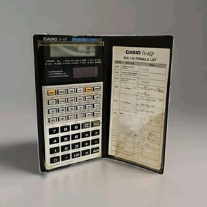 Vintage Casio Fx-61F Electric Formula A27 Calculator With Orginal Cover Tested ! - Picture 1 of 12