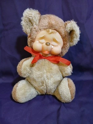 Oso de peluche llorón Rushton Rubberface de colección. Limpio y en muy buen estado.  Foto 1 de 4