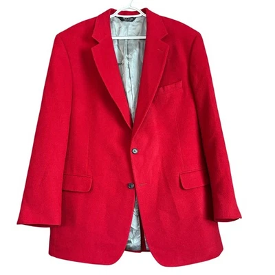 Jos. A. Bank Men's size 44LG Gordon Red 100% Camel Hair Sport Coat Blazer Jacket - Image 1 of 4