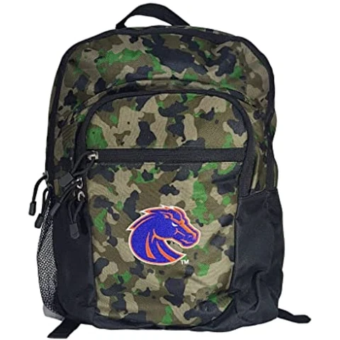 Officially Licensed NCAA "Warning" Backpack (Boise State Broncos Camo) Cover