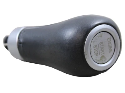 05-12 R230 SL550 SL500 SL55 PERILLA DE CAMBIO AUTOMÁTICA CUERO NEGRO Y PLATA Foto 1 de 4