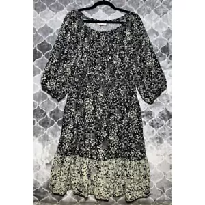 Vestido para mujer talla L campesino boho cottagecore cintura ajustada con volantes en capas fluido - Imagen 1 de 4