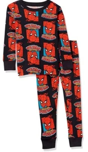 New Spiderman 12M Boys Red Spiderman 2pc Pajama PJ Set Long Sleeve Top & Pants - Picture 1 of 2