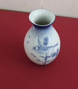 Tirschenreuth Dresden Vase Vorgel Motiv blau/weiß. Dekorative Vase. - Bild 1 von 6