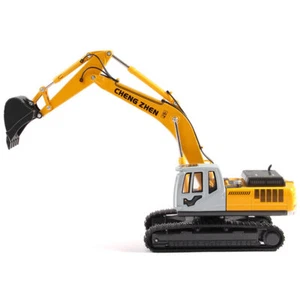 1:50 Excavator Diecast Construction Vehicle Metal Digger Truck Boys Toys Yellow - Picture 1 of 8